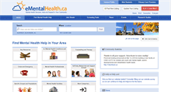 Desktop Screenshot of ementalhealth.ca
