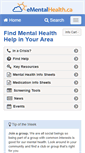 Mobile Screenshot of ementalhealth.ca
